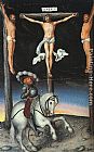 Lucas Cranach The Elder Famous Paintings - The Crucifixion with the Converted Centurion